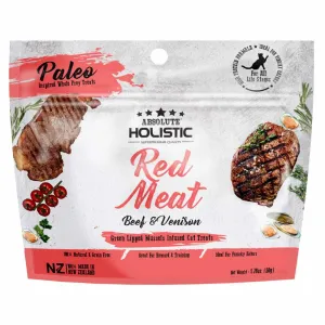 Absolute Holistic Red Meat Beef & Venison Air Dried Grain-Free Cat Treats 50g