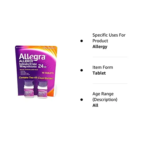 Allegra Allergy, 90 Tablets