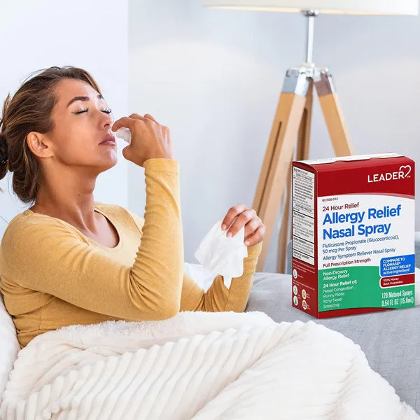 Allergy Relief Fluticasone Propionate Nasal Spray (Comparable to Flonase) 120 Metered Sprays