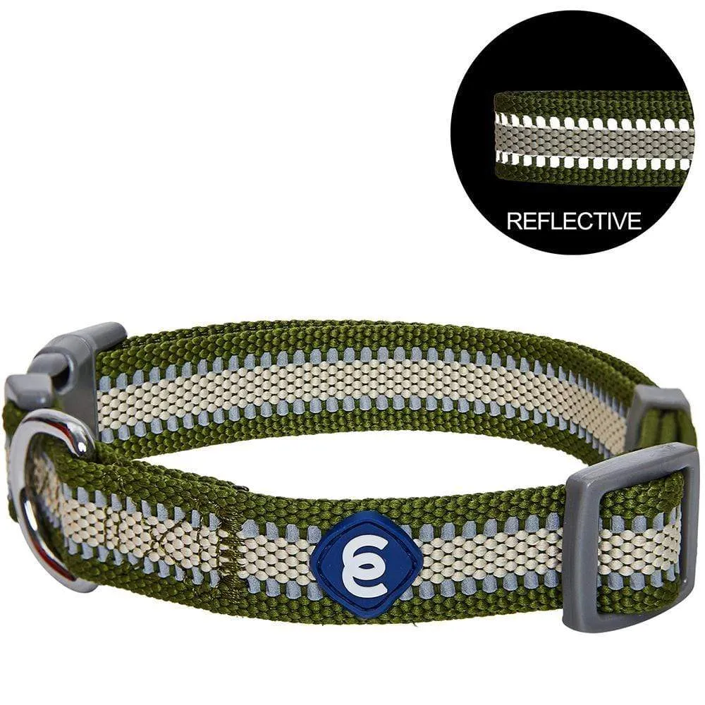 Back to Basics Reflective Dog Collar