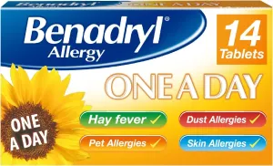 Benadryl Allergy 10mg One a Day Tablets – 14 Tablets
