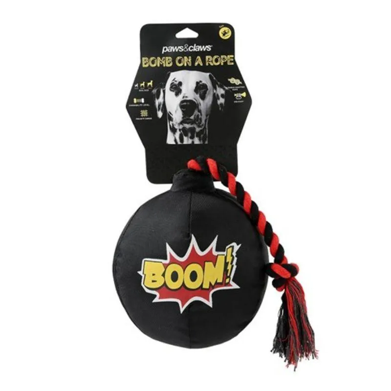 Bomb On A Rope Pet Toy - 45cm x 20cm x 20cm
