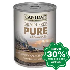 Canidae Grain Free Canned Dog Food - Pure Elements - 13oz (4 Cans)