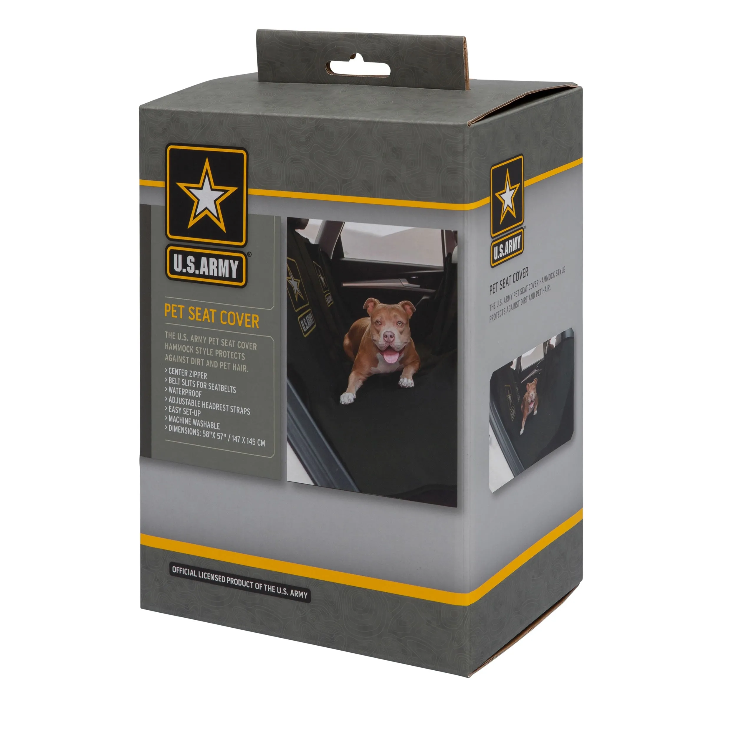Car Seat Pet Hammock Cover - Dark Camo