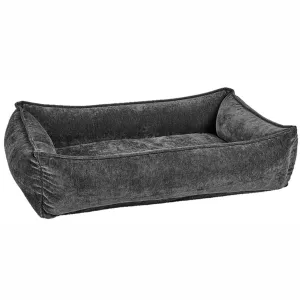 Carbon Microvelvet Urban Lounger Dog Bed