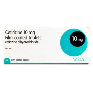 Cetirizine 10mg Hay Fever Allergy Relief 30 Tablets (N)