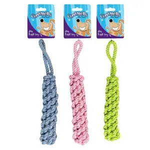 Coloured Braided Rope Dog Toy - 30cm