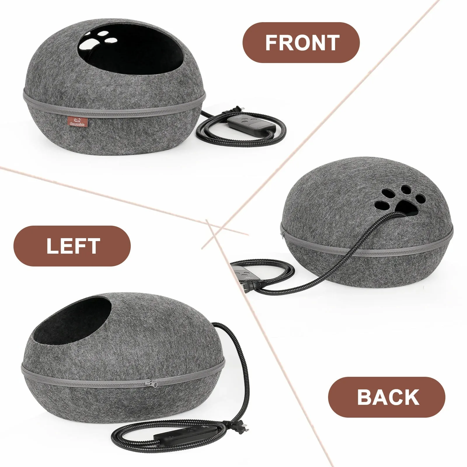 Egg Felt Heated Cat Nest