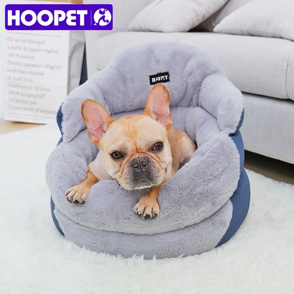 Fiber Dog Bed: Winter Warm Pet Heated House for Small Puppy and Cats.Hand Wash | Cozy Kennel with Sleeping Bag Nest