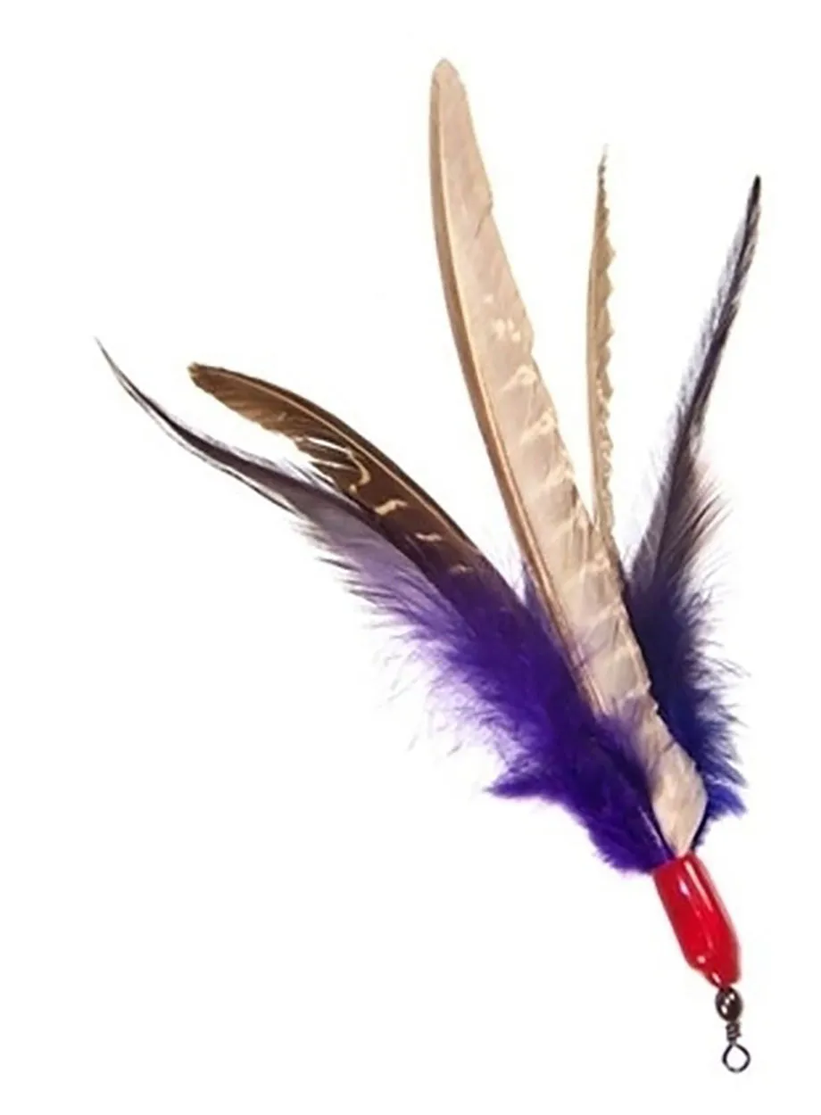 Go Cat Feather Starter Pack - Cat Wand and 5 Feather Attachments