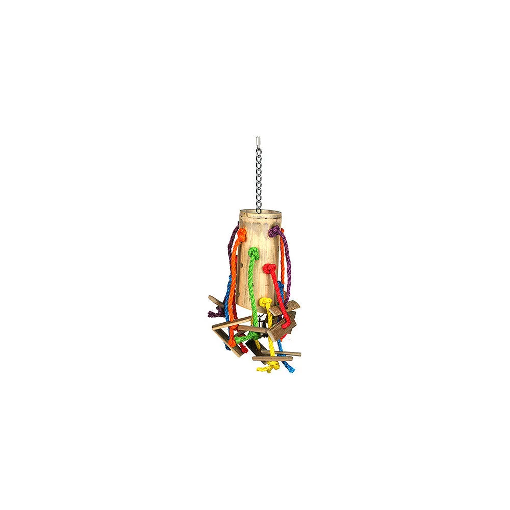 Happy Pet Bamboo Puzzle Parrot Toy