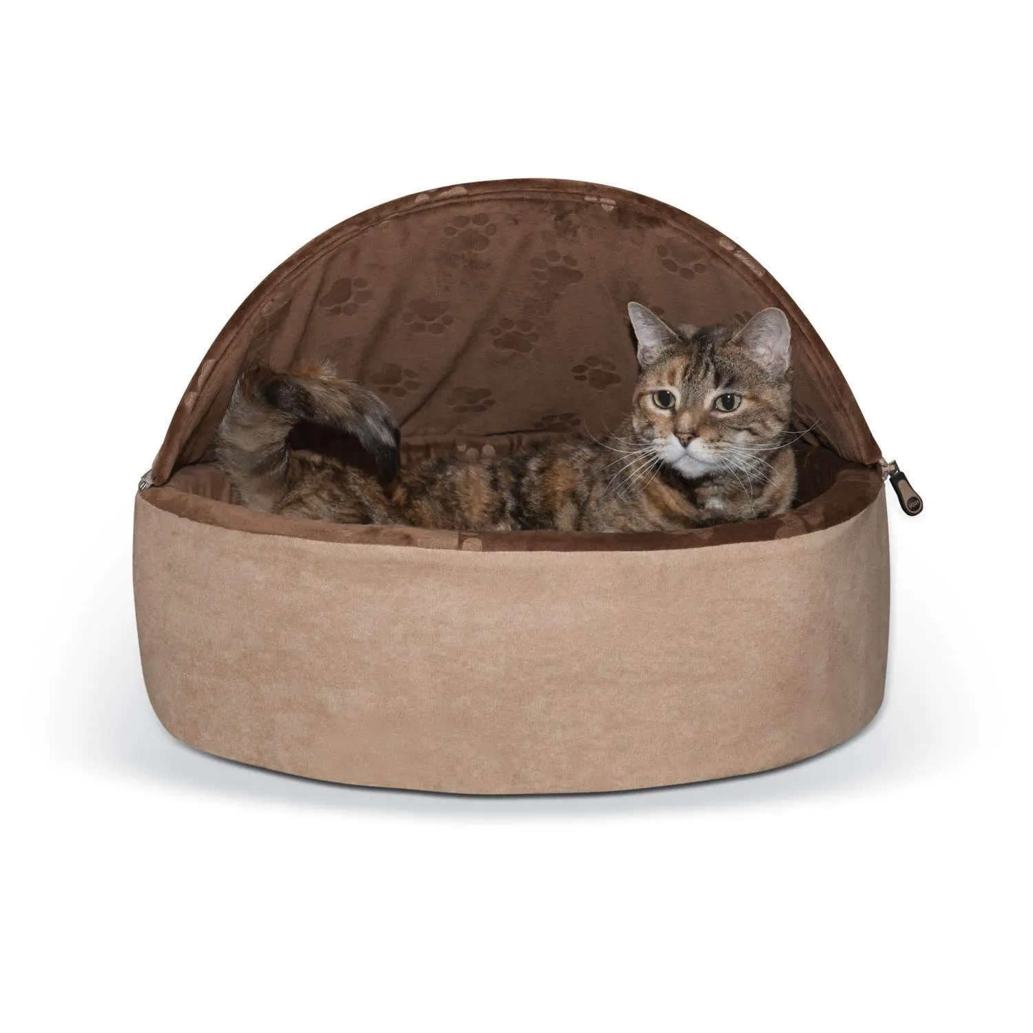 Hooded Cat Bed - Self-Warming Kitty Bed - K&H Pet Products