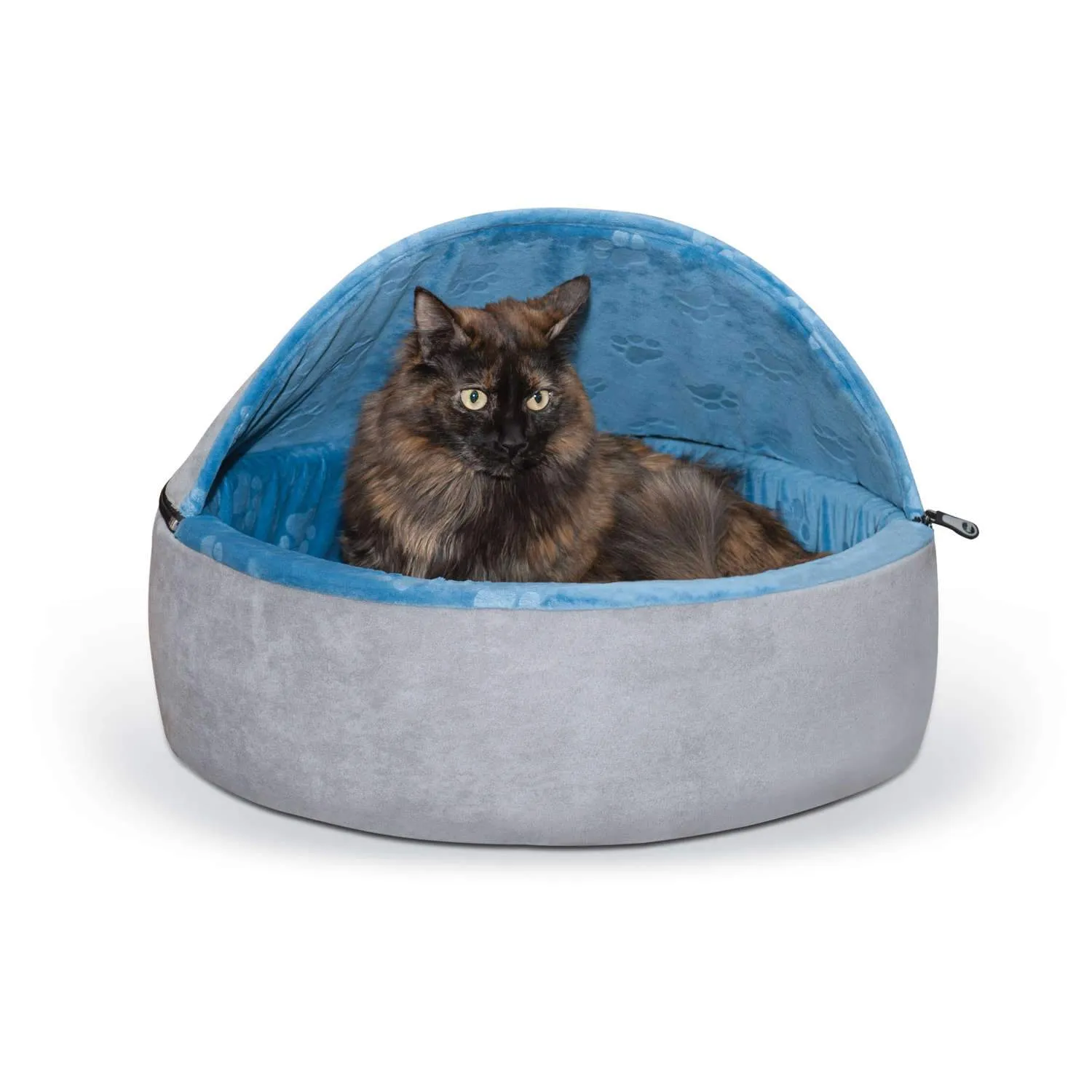 Hooded Cat Bed - Self-Warming Kitty Bed - K&H Pet Products