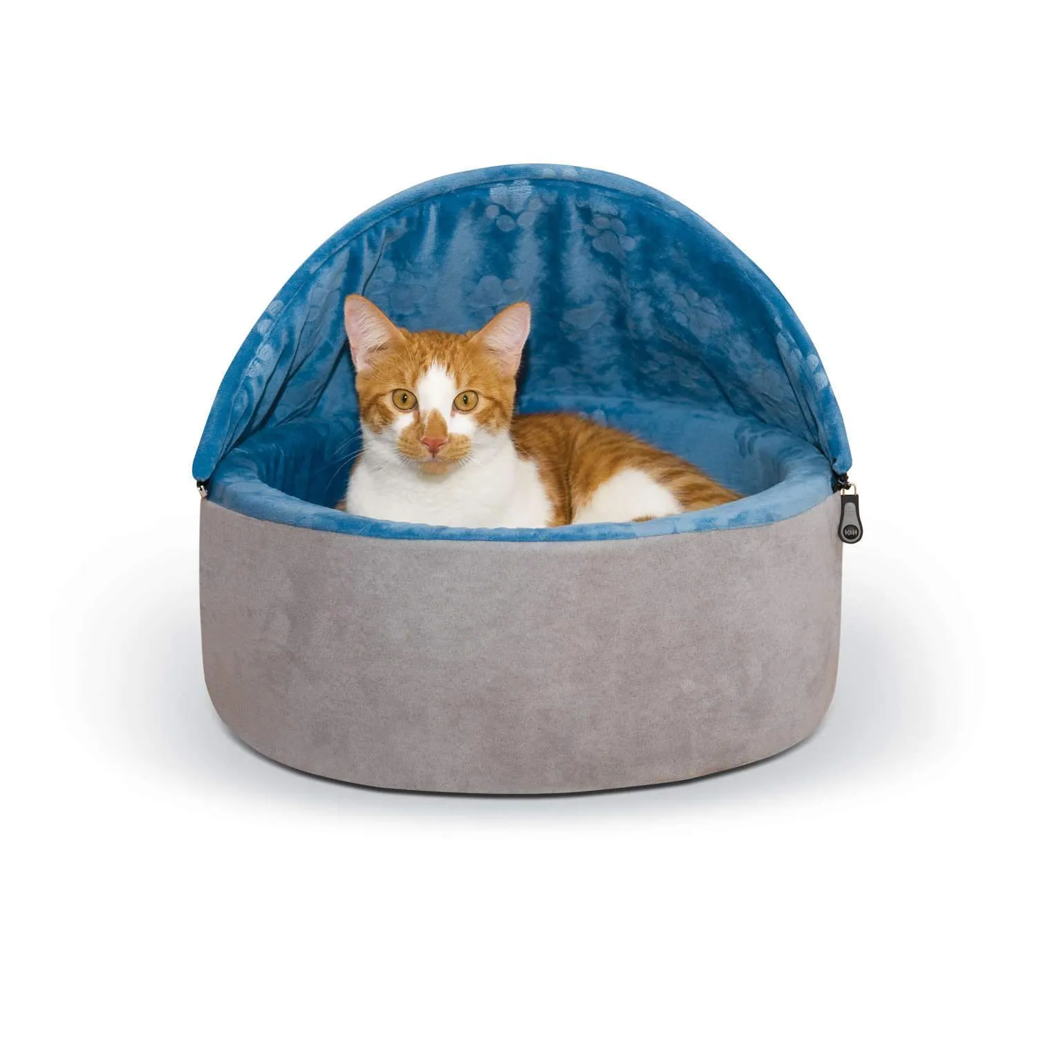 Hooded Cat Bed - Self-Warming Kitty Bed - K&H Pet Products