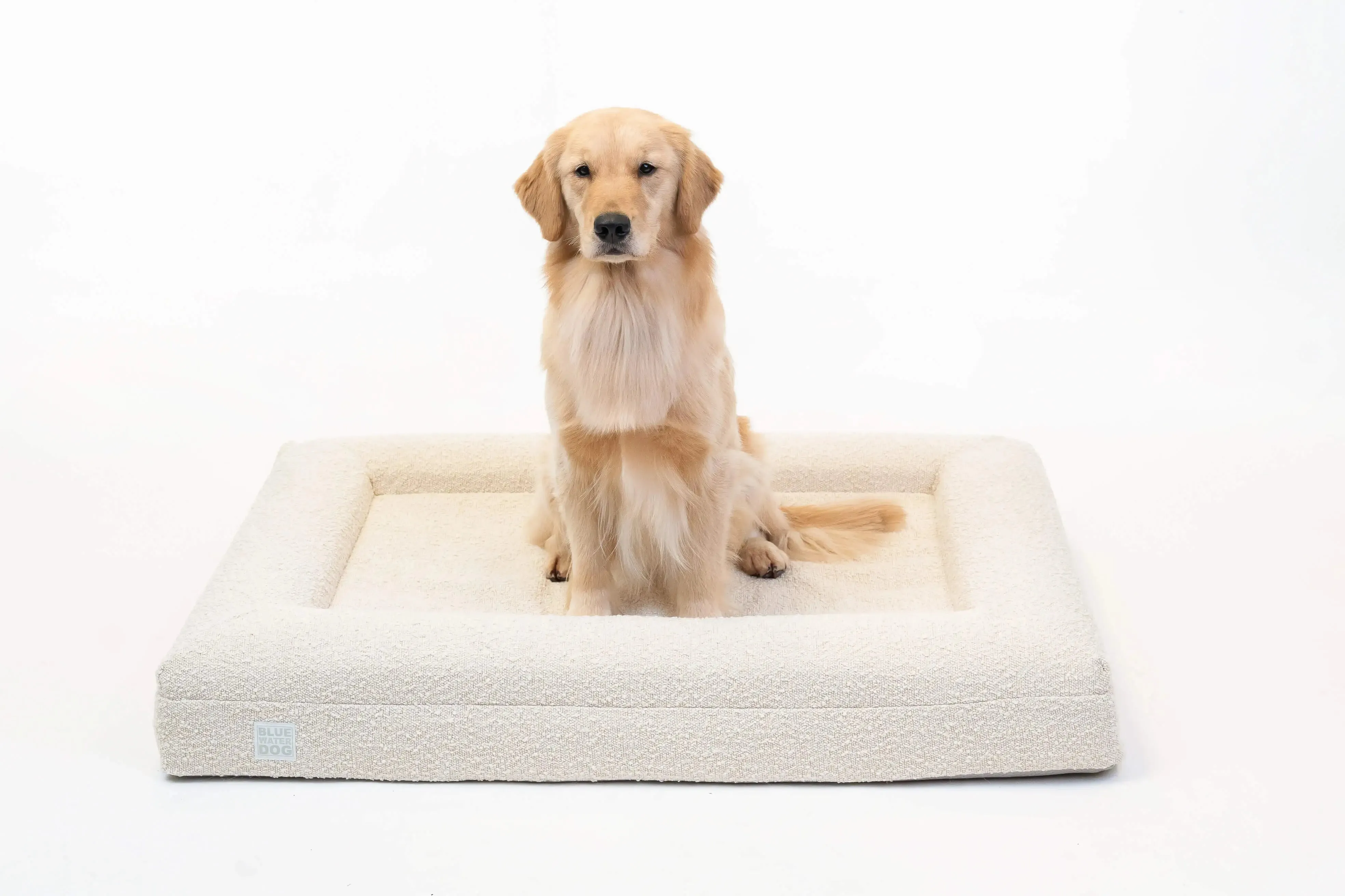 Large Luxury Bouclé Orthopedic Bluewater Dog Bed (Cloud)