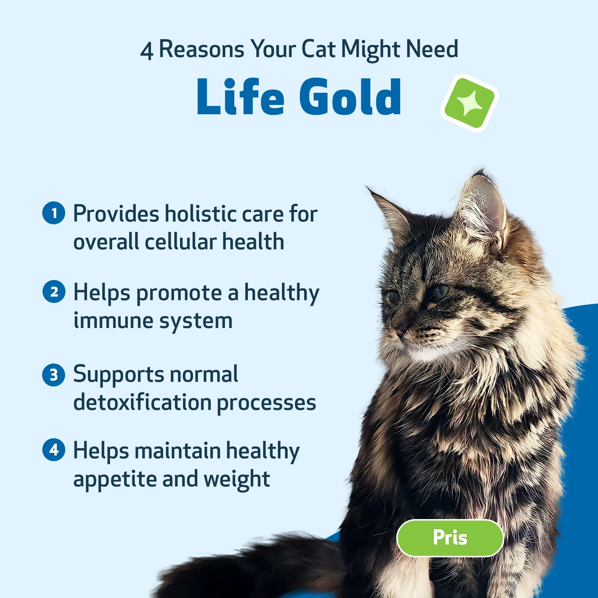 Life Gold - Immune, Antioxidant, and Detoxification Support for Cats