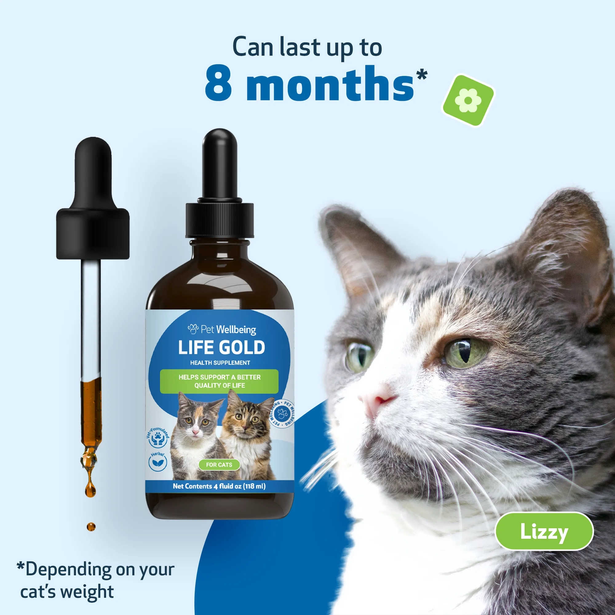 Life Gold - Immune, Antioxidant, and Detoxification Support for Cats