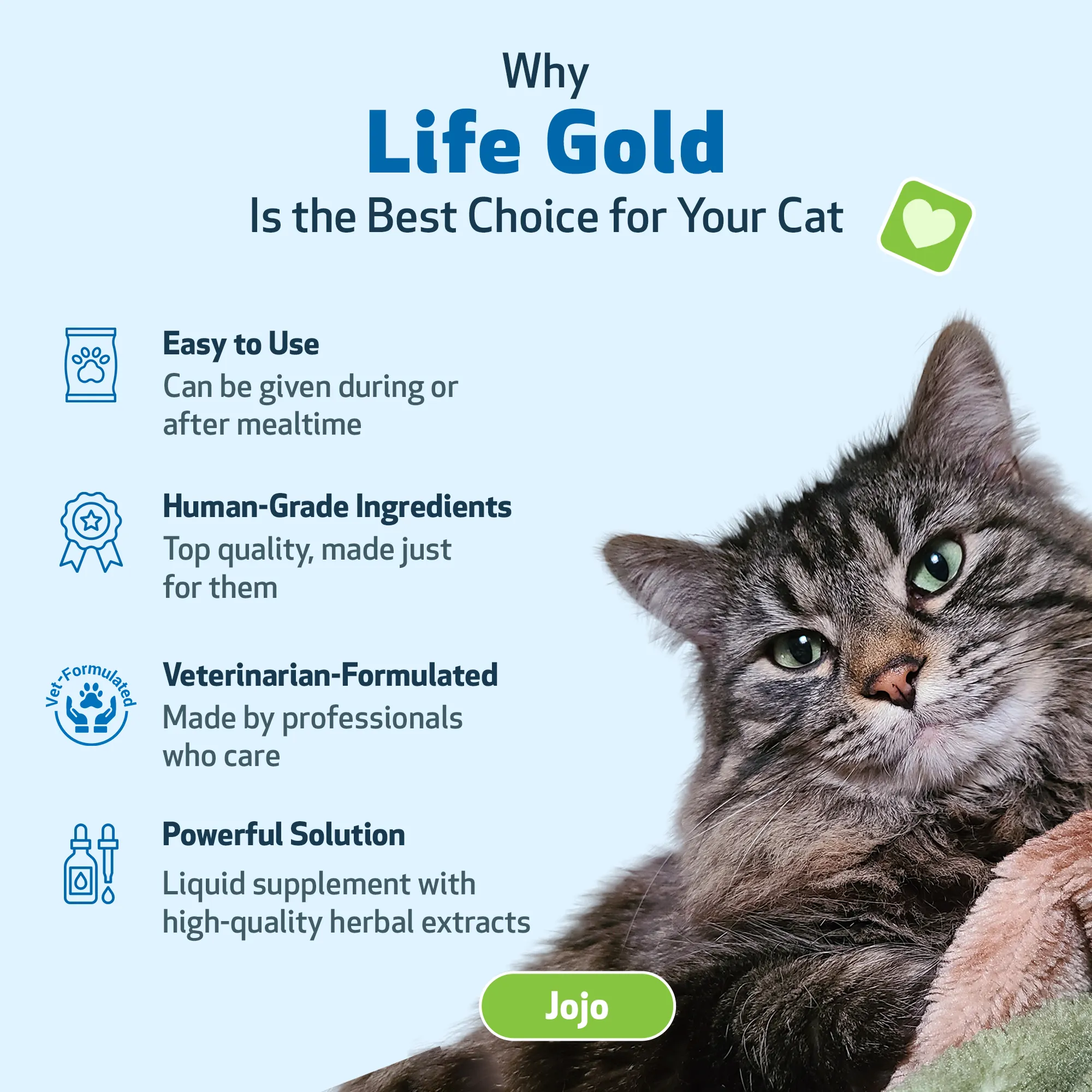 Life Gold - Immune, Antioxidant, and Detoxification Support for Cats