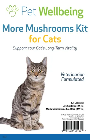 More Mushrooms Kit - Complementary and Alternative Care for Cat Immune and Antioxidant Support