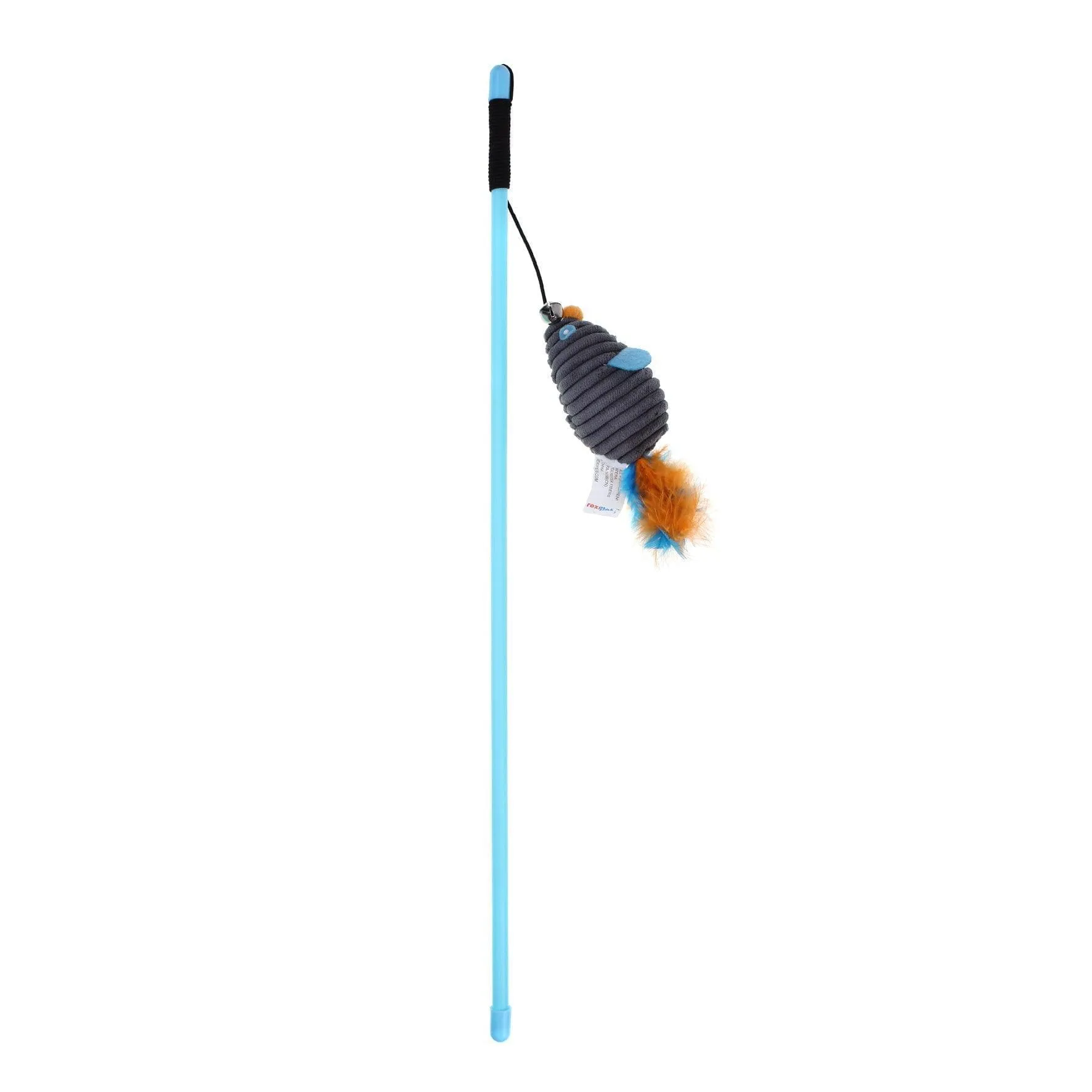 Mouse and Feather Cat Teaser Wand