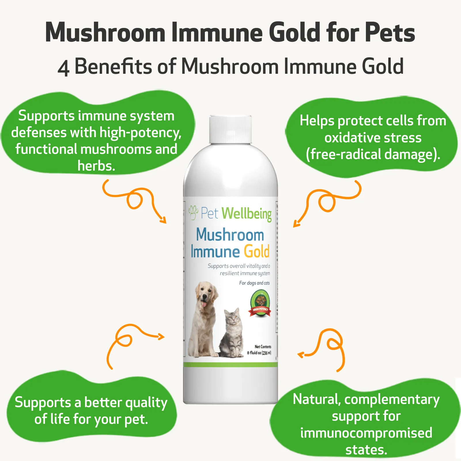 Mushroom Immune Gold - Holistic Immune Support for Dogs