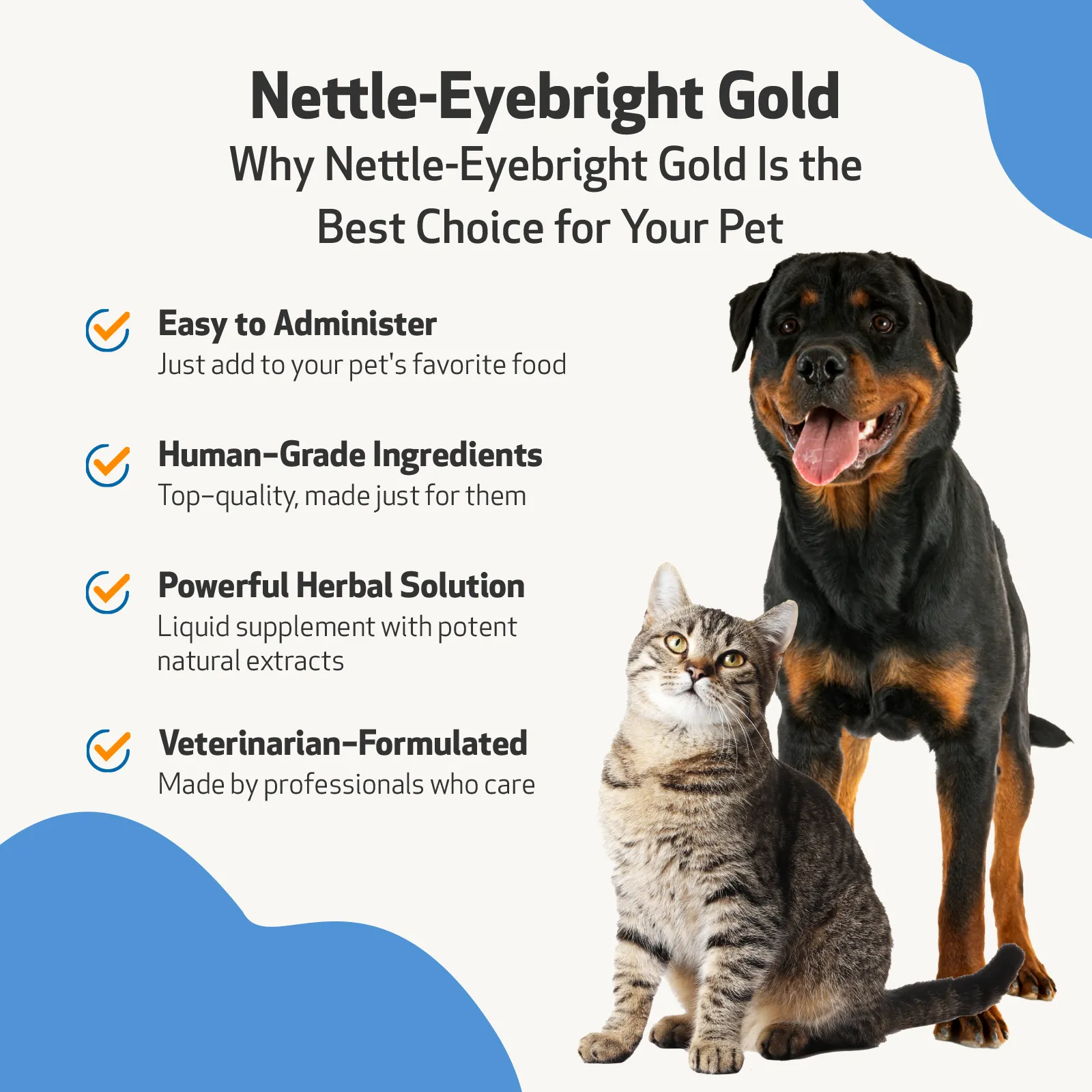 Nettle-Eyebright Gold for Cats with Allergies
