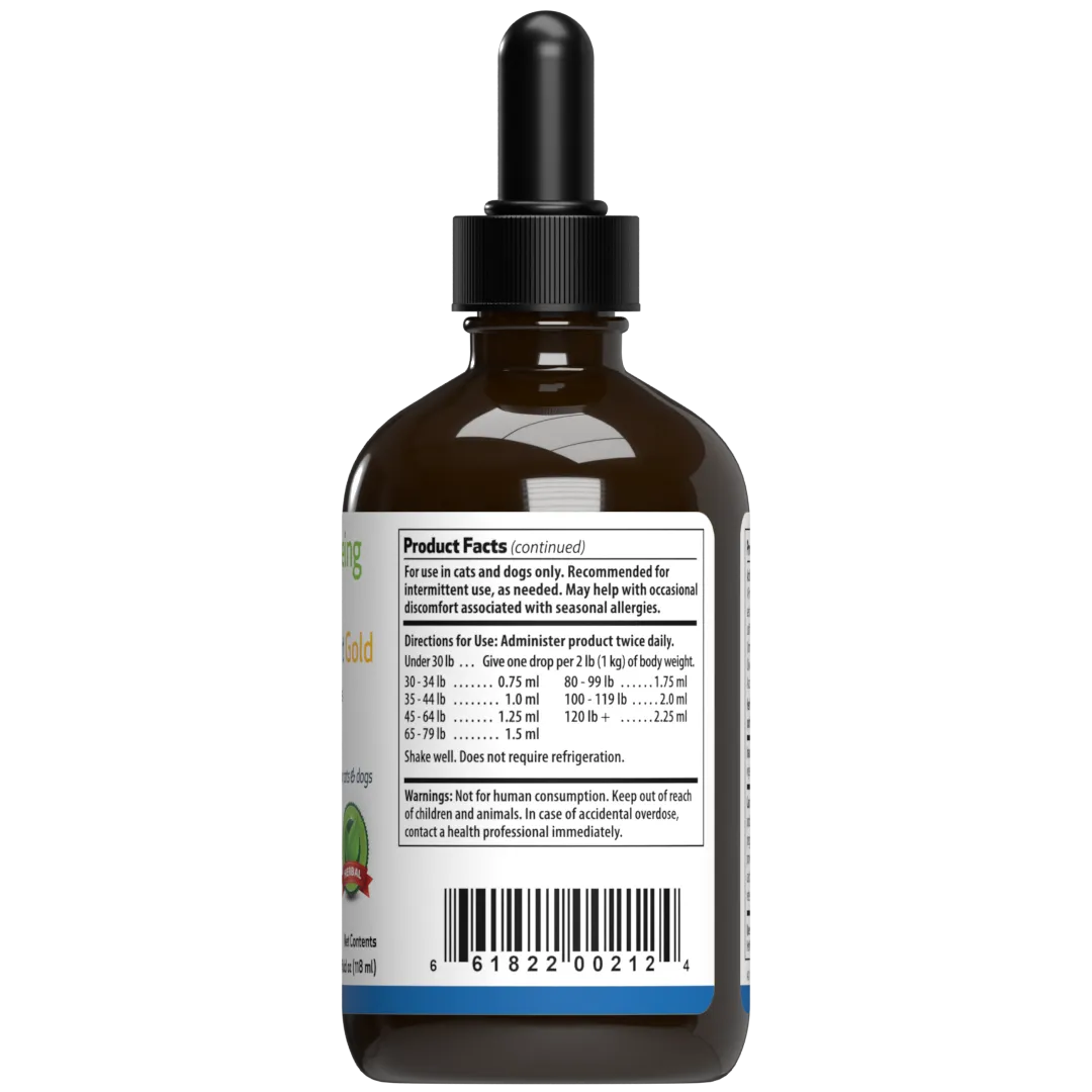 Nettle-Eyebright Gold for Cats with Allergies