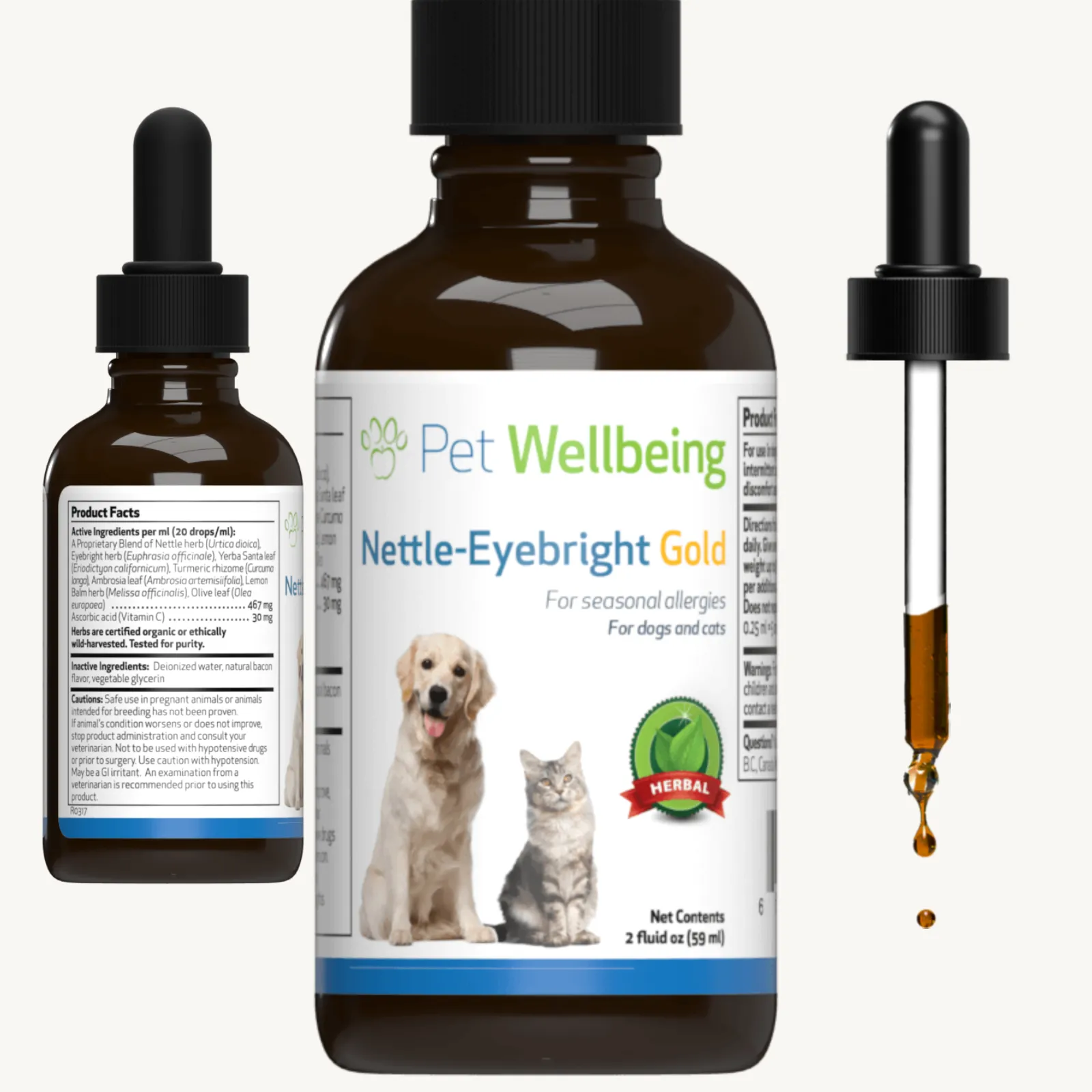 Nettle-Eyebright Gold for Cats with Allergies