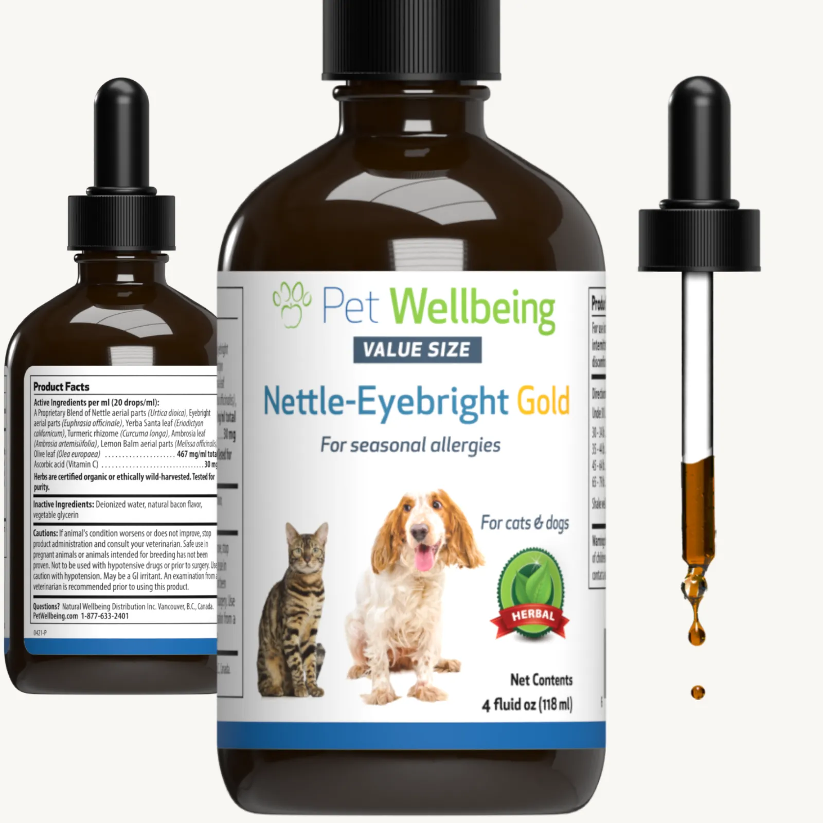 Nettle-Eyebright Gold for Cats with Allergies