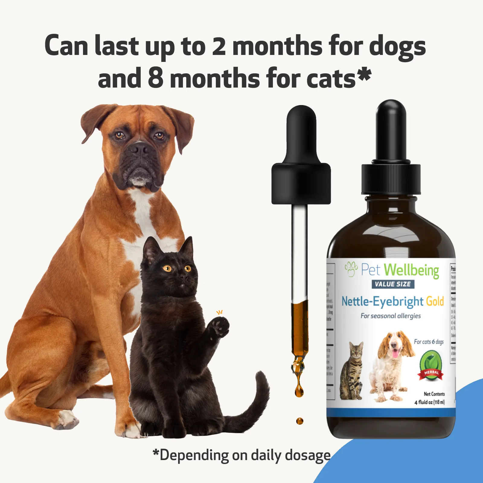 Nettle-Eyebright Gold for Cats with Allergies