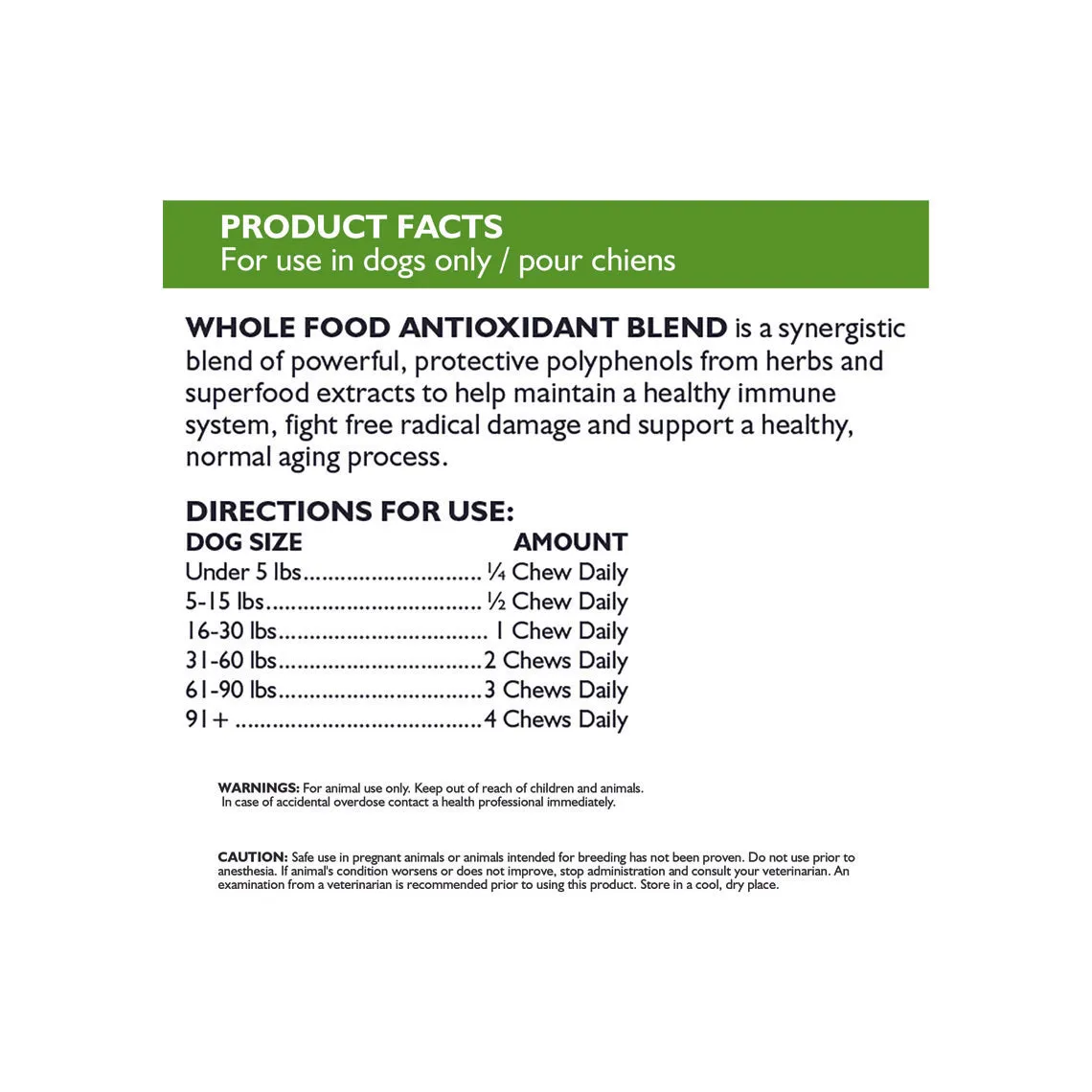 Only Natural Pet Whole Food Blend Antioxidants for Dogs Soft Chews