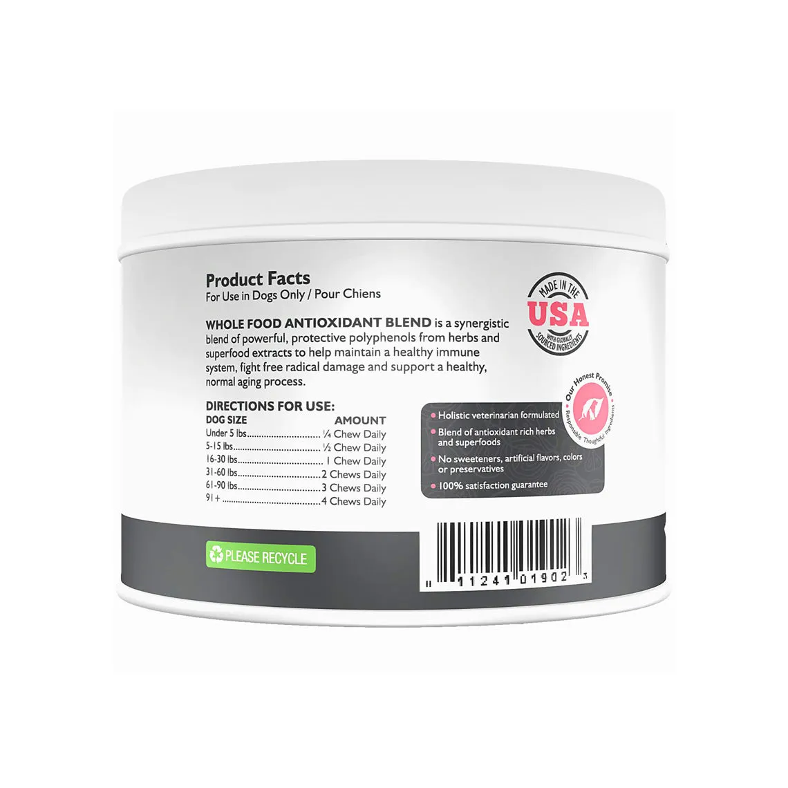 Only Natural Pet Whole Food Blend Antioxidants for Dogs Soft Chews