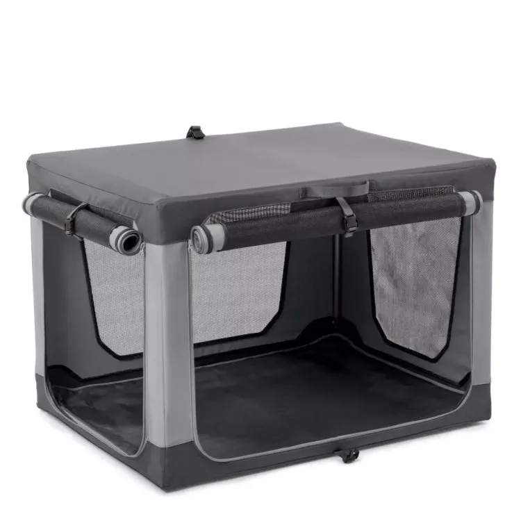 Orvis Tough Trail Folding Dog Travel Crate - Granite