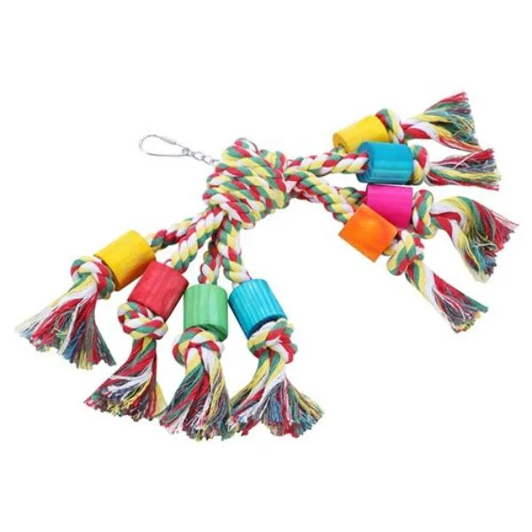 Parrot Rope Dangler Toy - 22cm x 8cm
