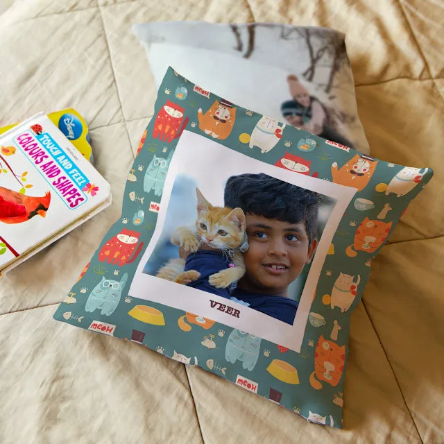 Personalised Photo Cushions - Kitty Cat