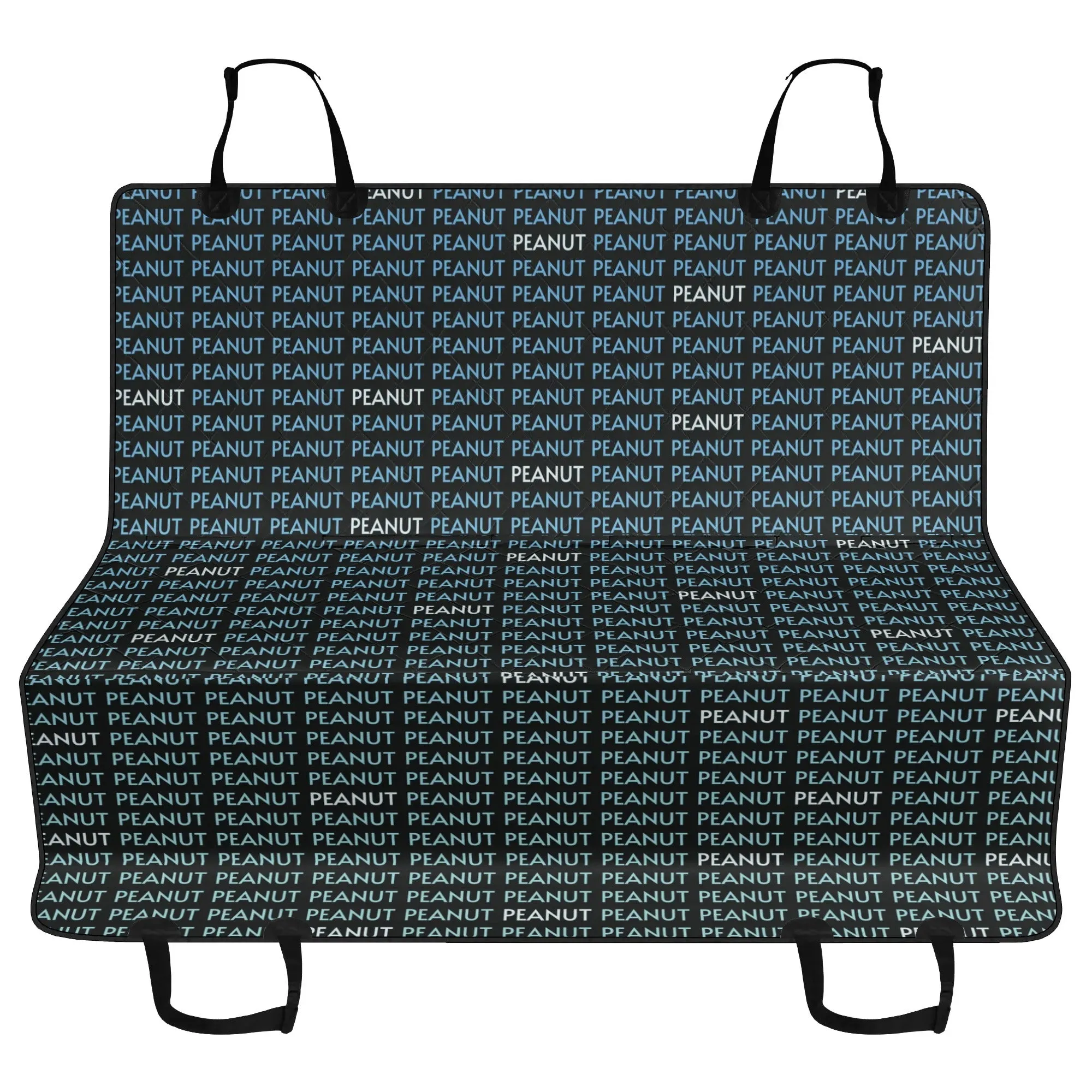 Personalized Dog's Name Ombre and Black Hammock Dog Car Seat Cover
