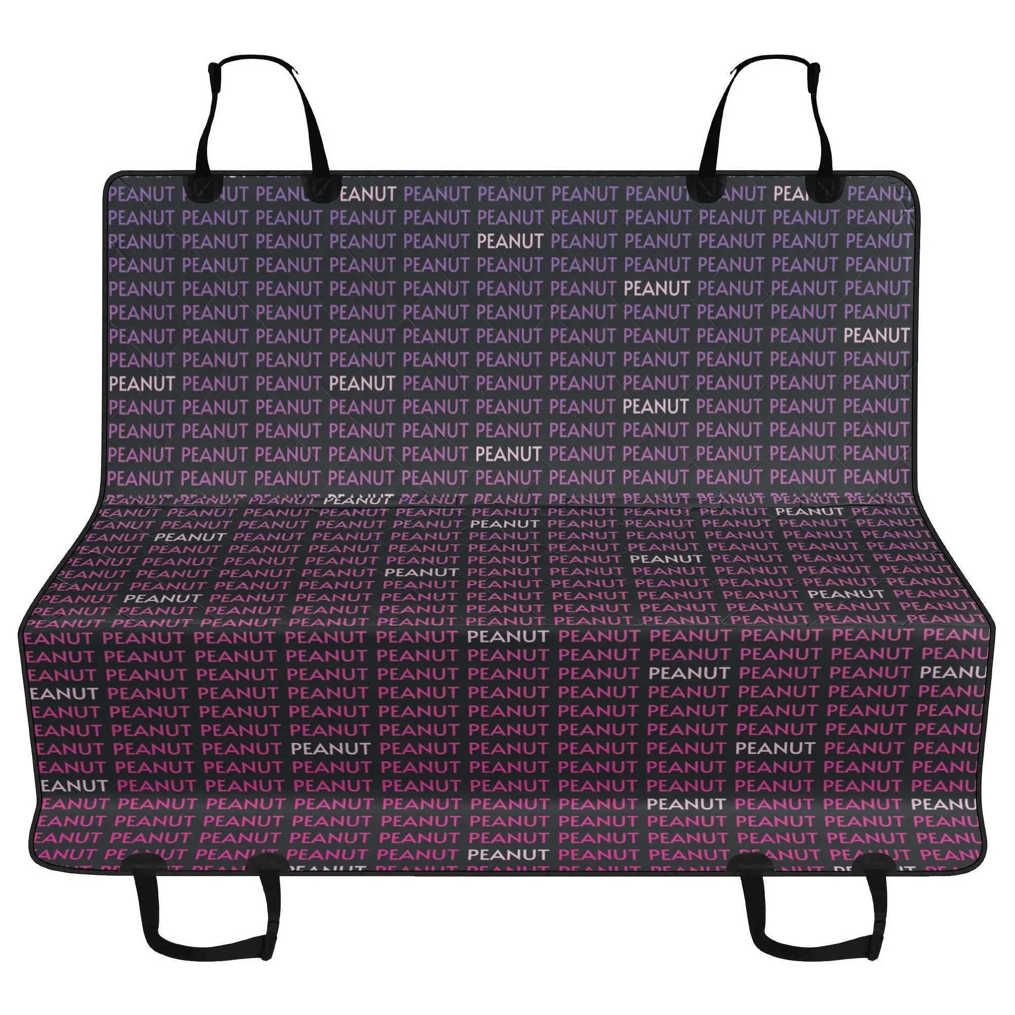 Personalized Dog's Name Ombre and Black Hammock Dog Car Seat Cover
