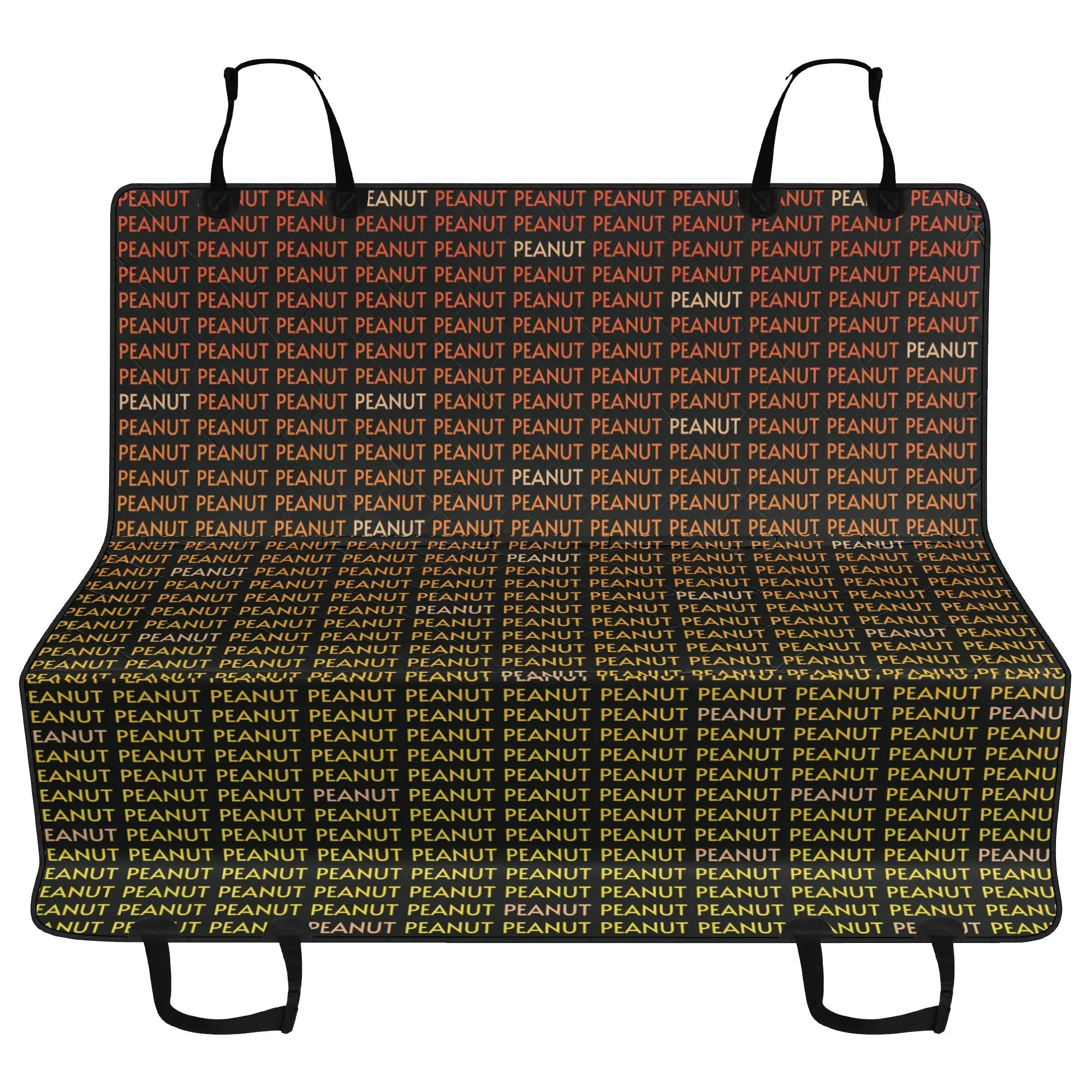 Personalized Dog's Name Ombre and Black Hammock Dog Car Seat Cover