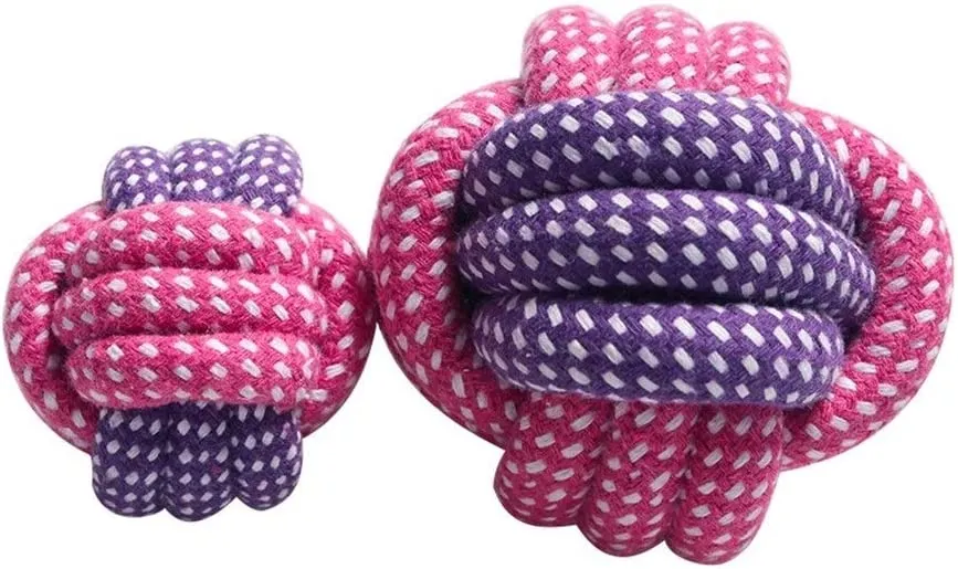 Pet Cotton Rope Toy - Pink
