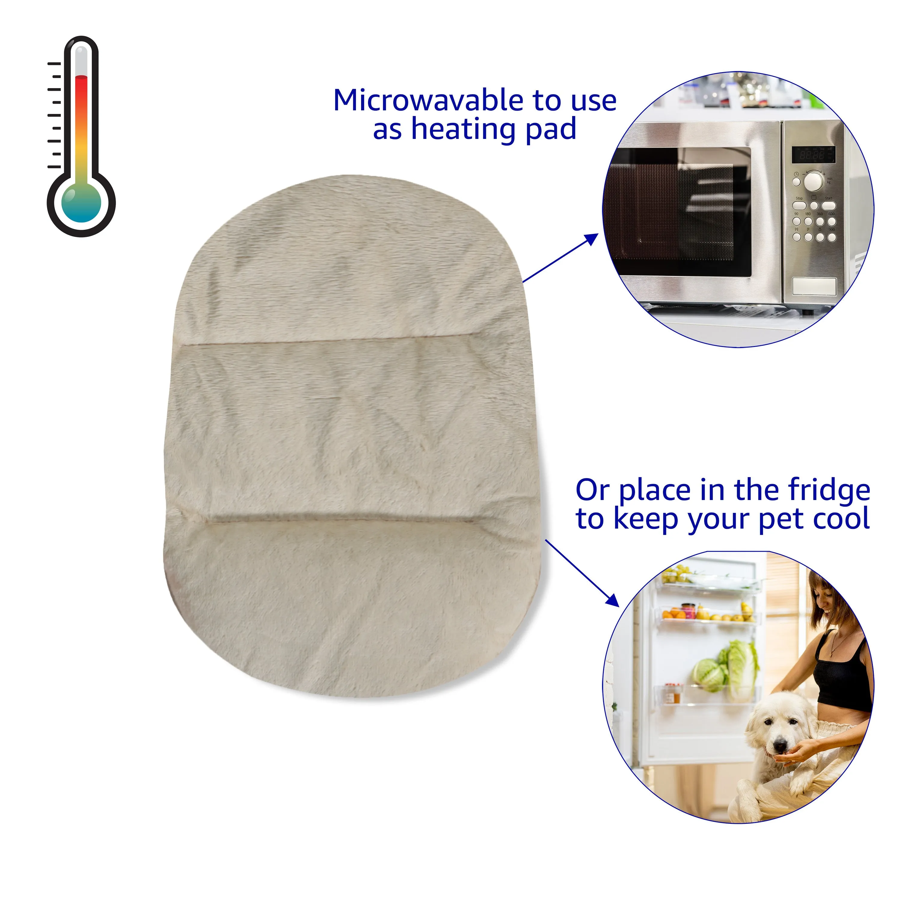 Pet Fit For Life Heartbeat Plush Cat Toy with Heat for Calming Anxiety