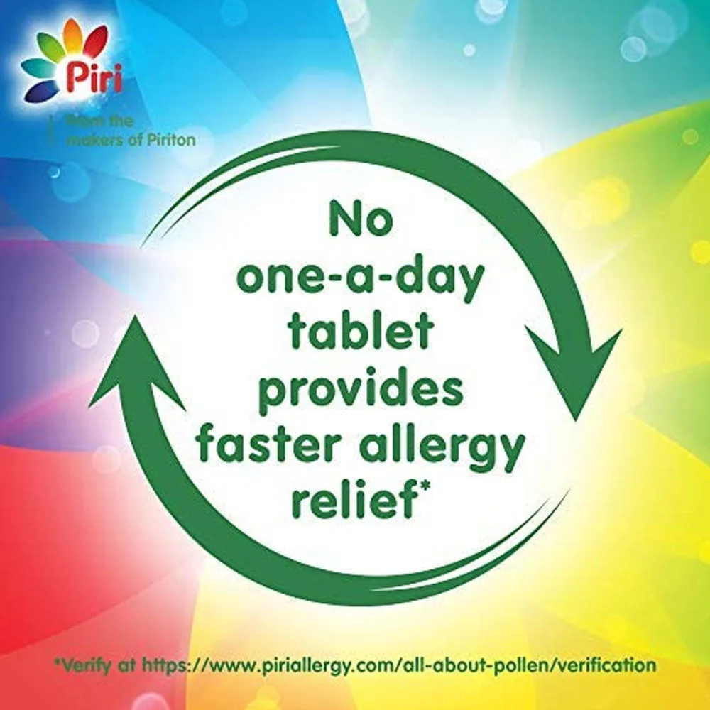 Piriteze Tablets Antihistamine Cetirizine Allergy Relief 14 Tablets