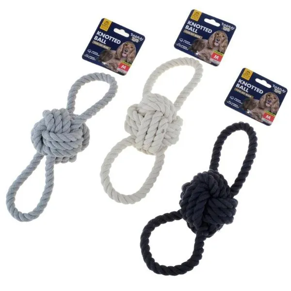 Rope Toy Double Loop Medium 24cm x 8.3cm Assorted Colours