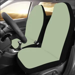 Sage Green Car Seat Covers 2 pc, Olive Solid Color Front Seat Covers Car RV SUV Vans Truck Seat Protector Accessories Auto