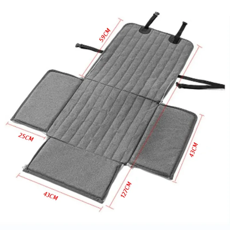 Waterproof Pet Car Seat Cover for Dogs - Durable Oxford Hammock with Foldable Travel Design