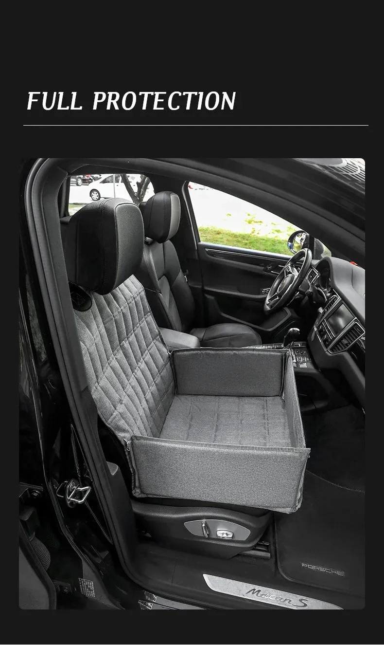Waterproof Pet Car Seat Cover for Dogs - Durable Oxford Hammock with Foldable Travel Design