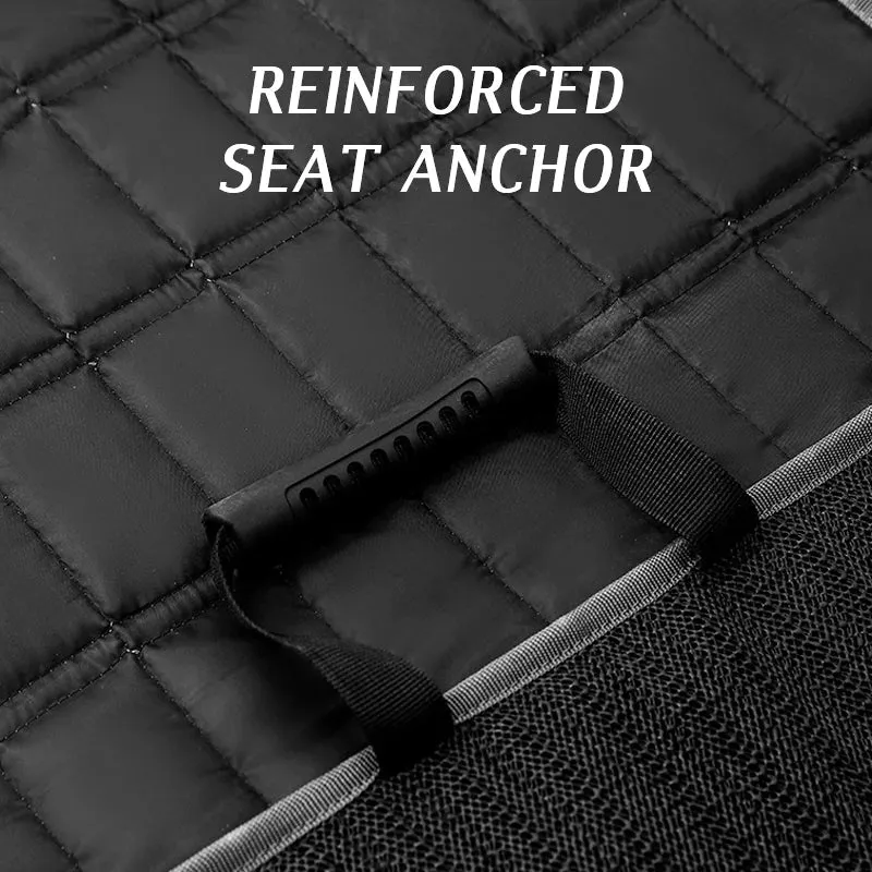 Waterproof Pet Car Seat Cover for Dogs - Durable Oxford Hammock with Foldable Travel Design