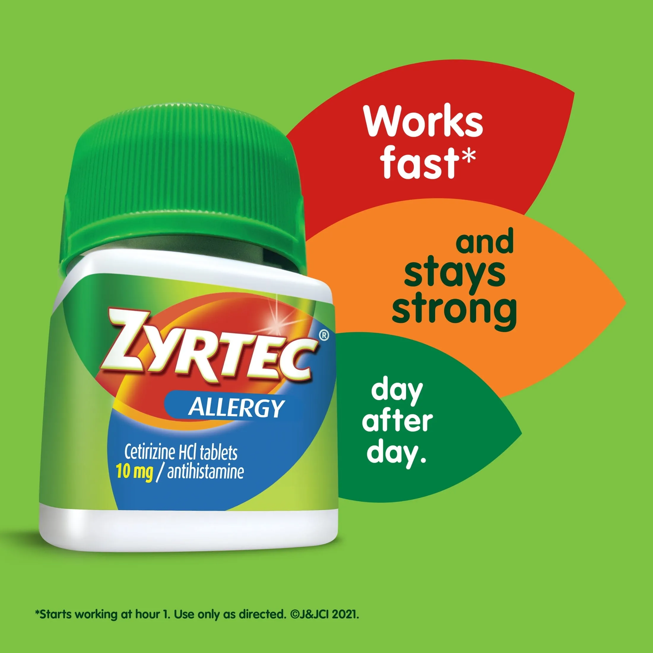 Zyrtec 24 Hour Allergy Relief Tablets with 10 mg Cetirizine HCl, 30 Ct